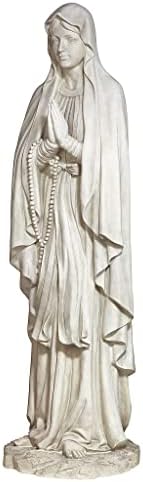 Design Toscano KY1314 Life Size Blessed Virgin Mary Statue,antique stone