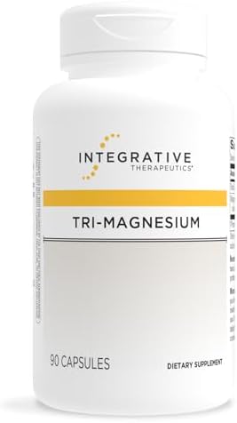 Integrative Therapeutics Tri-Magnesium - Supports Cellular Energy & Energy Metabolism* - Magnesium Supplement for Heart & Nerve Health Support* - Third-Party Tested - 90 Capsules (90 Servings)