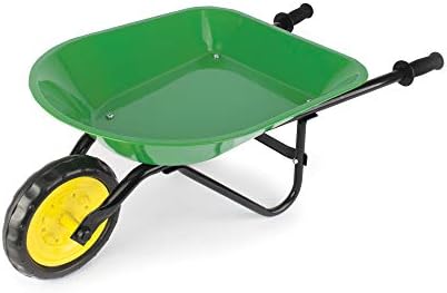 TOMY John Deere Kids Wheelbarrow - 34 Inch - Kids Gardening Tools - John Deere Toys - Ages 2 Years and Up