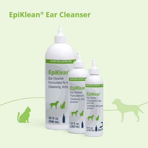 EpiKlean® Ear Cleanser for Dogs and Cats, 12 Fl Oz | Cleansing, Drying, General Purpose; Packaging May Vary