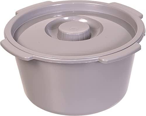 DMI Bedside Commode, Portable Toilet, Commode Chair, Raised Toilet Seat with Handles, Holds up to 500 Pounds with Included 7 qt Commode Bucket