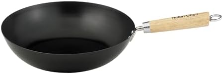 Helen's Asian Kitchen Xylan Non-Stick Wok, 12-Inch Flat Bottom Wok