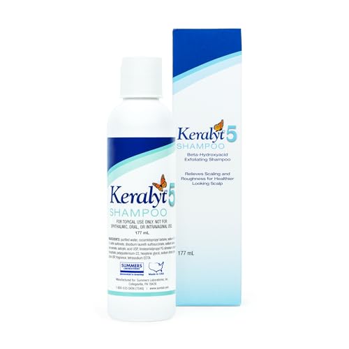 5 Anti-Dandruff Shampoo - Max Strength 5% Salicylic Acid Scalp Build-Up Clearing - Promotes Relief from Dandruff, Psoriasis, Seborrheic Dermatitis, Dryness, and Itchiness, 177 milliliters