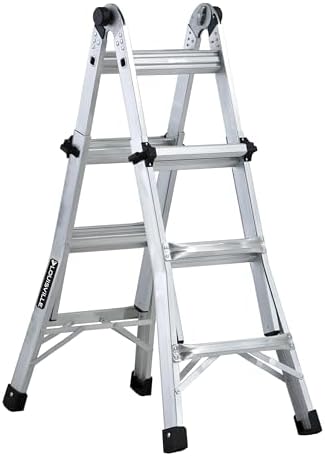 Louisville Ladder 13-Foot Aluminium Multipurpose Ladder, 300-Pound Load Capacity, Type IA, L-2098-13