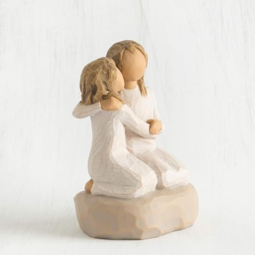 Willow Tree We are Three, Sculpted Hand-Painted Figure, Darker Skin | Cast from a Susan Lordi Original Carving, Celebrates Close Bonds, Meaningful Relationships, Thoughtful Keepsake Gift Idea