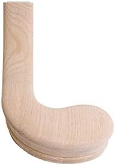 Red Oak 6010-8E 2-1/4 inch Width x 2-3/8 inch Tall Traditional Style Straight Wood Handrail for Stair Remodeling 8 feet Long