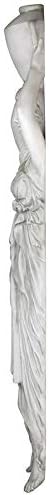 Design Toscano Dione the Divine Greek Water Woman Indoor/Outdoor Garden Statue, Medium, 22 inches tall, Cast Stone Resin, Antique Stone Finish