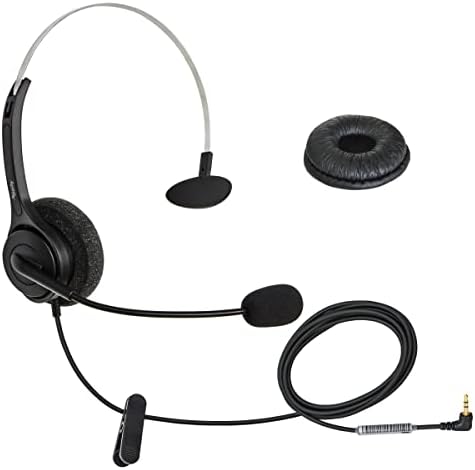 DailyHeadset 2.5 mm Jack Phone Headset On Ear Headphones | Hands Free, landline and cordless phones that are headset ready telephones with a 2.5mm headset port