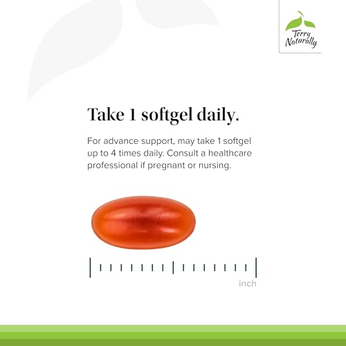 Terry Naturally Omega - Eye Moisture, Dry Eye Comfort - 60 Count | Eye Moisture, Dry Eye Comfort and Tear Production Support. 60 softgels.