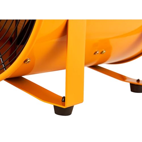 Global Industrial Portable Ventilation Fan, 12" Diameter Confined Space Fan | Blower Fan, 2 Speed, 1640 CFM, 3/8 HP, 10'L GFCI Power Cord, 120V