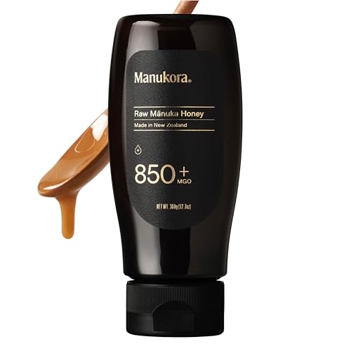 Manukora Raw Manuka Honey MGO 850+ Non-GMO Immune & Digestive Support 250g | New Zealand sourced, B-Corp Certified, monofloral, 3rd party tested, glyphosate residue-free, traceable hive-to-hand