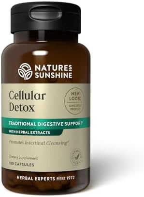 Nature's Sunshine Cellular Detox, 100 Capsules, Kosher | Natural Digestive System Supplement That Helps Facilitate Bowel Movement with Herbs