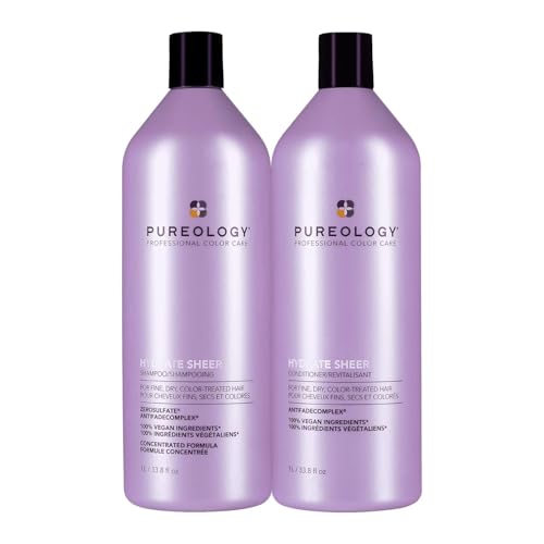 Pureology Hydrate Sheer Shampoo & Conditioner Set – For Fine Hair