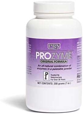 PRN Pharmacal ProZyme Enzyme Replacement Supplement - Natural Digestive Aid Veterinary Enzyme Formula - Plant Based for Pet Digestive Health - 200 g
