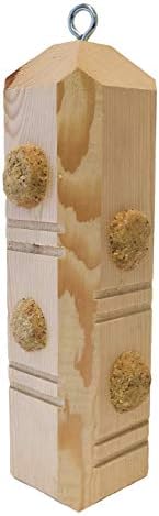 Wildlife Sciences Suet Plugs 48 Pack, Case of 12 Individually Wrapped 12 oz 4 Packs (Peanut Blend)