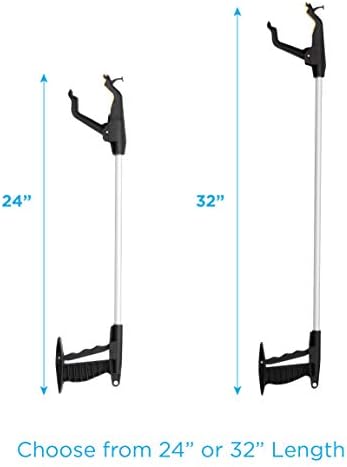 Nova Joy Reacher - Grabber Pickup Tool for Seniors - Lightweight Gripper with Magnetic Tip, Hook, and Rotating Claw - Daily Living Aid for Elderly and Users with Limited Mobility - 32" - One Pack