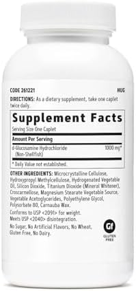 GNC Glucosamine 1000 mg, Supports Healthy Joint Function and Flexibility, 45 Servings