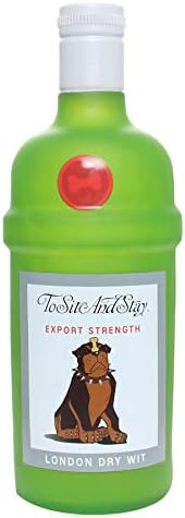 SILLY SQUEAKERS Tuffy Liquor Bottle Dog Toy: Squeaky Dog Toy, Washable and Floats, Vinyl Construction