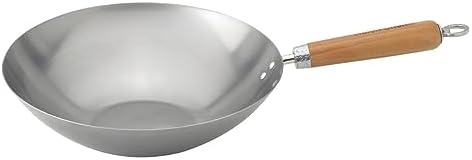 Helen's Asian Kitchen Xylan Non-Stick Wok, 12-Inch Flat Bottom Wok