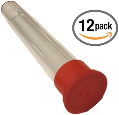 RELODECOR Hummingbird Feeder Tubes with Red Cap, 12 Pack
