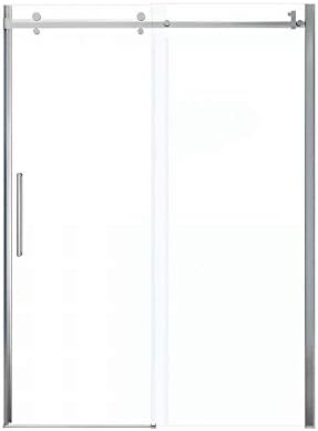 Transolid KSX603296-8997SC-3144 Expressions 32-in x 60-in x 96-in Alcove Shower Kit with Extension and Door, White/Sea Fog and Silver