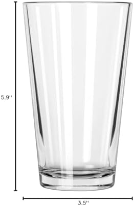Libbey Pint Glass with DuraTuff Rim (1639HT), 16oz