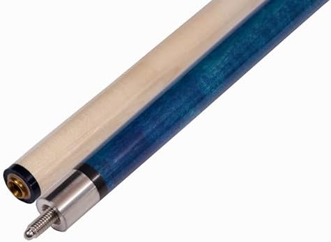 Accuplay Billiards 58" - 2 Piece Break Pool Cue Stick Made of Hardwood Canadian Maple - 23 Ounce Choose Black, Red, Green or Blue