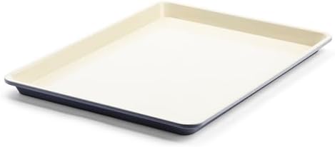 GreenLife 13" x 9" Quarter Sheet Baking Pans, 2 Piece Bakeware Set, PFAS-Free Ceramic Nonstick Rectangular Cookie Trays, Oven Safe to 450°F