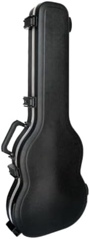 SKB SKB-61 Deluxe Double Cutaway Electric Guitar Case | Plush-lined interior, rugged molded exterior, secure latches, dependable transit protection