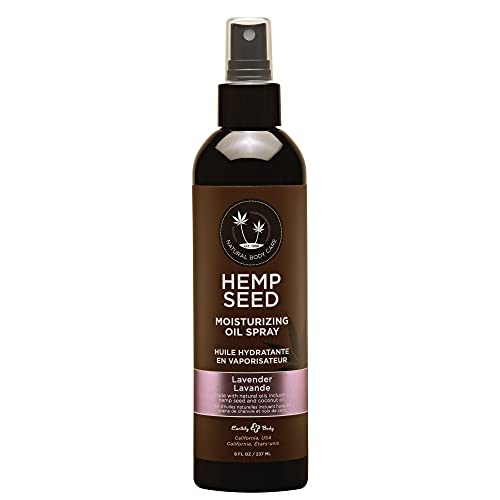 Hemp Seed Moisturizing Oil Spray - 8 oz - Smooth, Moisturize & Protect Skin - With Vitamin E + Hemp Seed, Coconut & Avocado Oils - Vegan, Cruelty Free