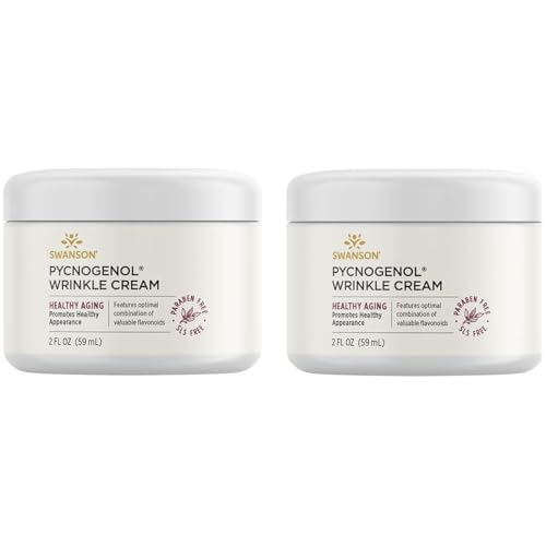 Swanson Pycnogenol Wrinkle Cream 2 fl Ounce (59 ml) Cream | Promotes a More Youthful and Healthy Appearance, Free of SLS and Parabens, Nourishing Anti-Aging Skincare