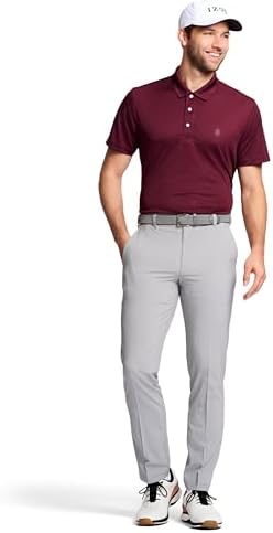 Izod Mens Golf Swingflex Straight-fit Flat-Front Pants