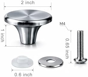 HUASAI Stainless Steel Replacement Handle compatible with Le Creuset,Aldi,Lodge, and other Enameled Cast-Iron Dutch Oven