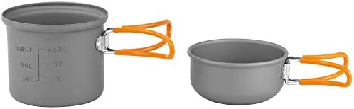 ust Solo Cook Kit with Lightweight, Compact, BPA Free, Anodized Aluminum Construction for Camping, Hiking, Emergency, Soloist and Picnics
