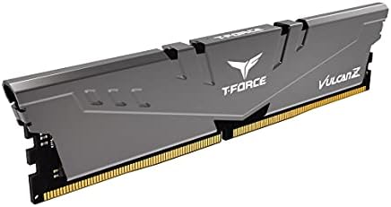 TEAMGROUP T-Force Vulcan Z DDR4 16GB Kit (2x8GB) 3200MHz (PC4-25600) CL16 Desktop Memory Module Ram (Gray) - TLZGD416G3200HC16CDC01