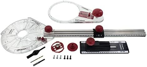 Milescraft 1219 Circle Guide Kit- Precision Router Circle Cutting Jig For Cutting/Routing Circles From 1.5” Up To 52” with Offset Base