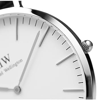 Daniel Wellington Classic Men’s Watch - 36mm - 40mm Case, Japanese Quartz Movement, Leather Strap, Water Resistant, Analog Watch for Men - Sheffield