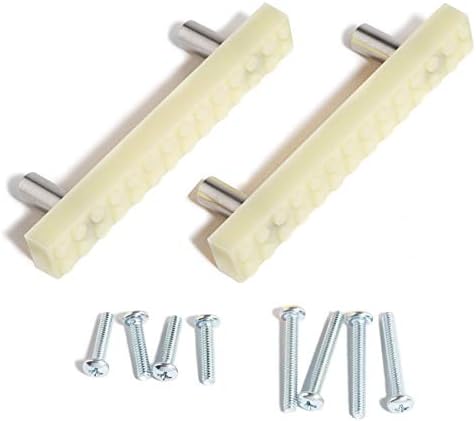 Set of 2 Build-On Brick Drawer Pulls (Green)