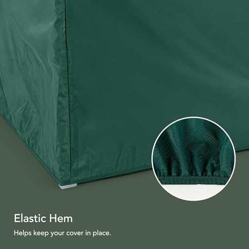 Covermates Classic Heavy-Duty Air Conditioner Cover - Durable All-Weather Protection for Outdoor Central AC Units - Water-Resistant 12-Gauge Vinyl Shell, 26W x 26D x 32H, Green
