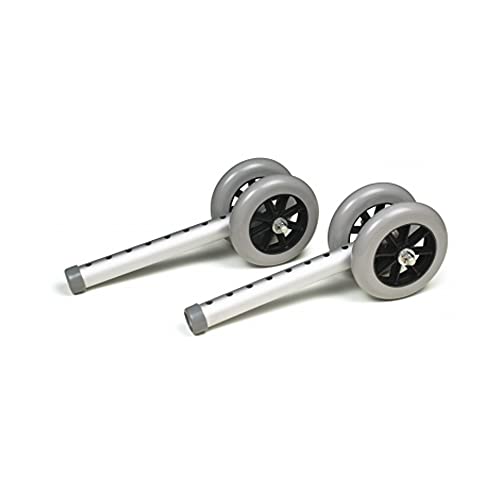 Fixed Walker Wheel (Set of 2) Size: 5" Bariatric Model