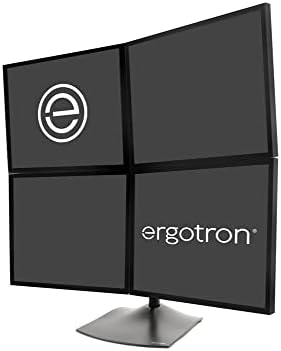 Ergotron – DS100 Quad Monitor Stand for Desk, Four Monitor VESA Mount – for 4 Monitors Up to 24 Inches, 0 to 31 lbs Each