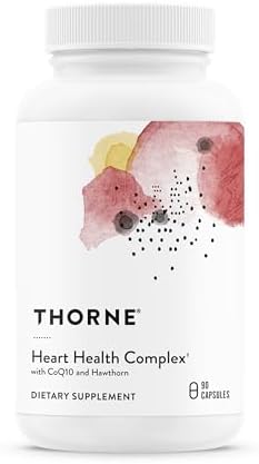 THORNE - Heart Health Complex - with CoQ10, Taurine and Hawthorn - Coenzyme Q10 Supplement with Minerals, Amino Acids, and Botanicals - 90 Capsules