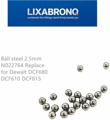 Ball Steel 2.5mm Replacement for Dewalt DCF680 DCF610 DCF815 DCF610S2 | DCF680N1 DCF610S2-AR DCF610S2-B2 DCF680N2 DWHT66719 DCF815S2 Impact Driver &