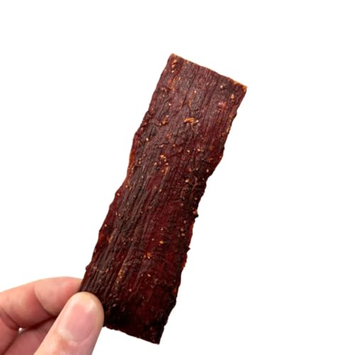 Old Fashioned Hickory Beef Jerky - No Frills Tough and Old Style Dry Beef Jerky - All Natural, Gluten Free, No Added Preservatives and No Added MSG, Healthy Protein Snacks, 2 oz (Pack of 3)