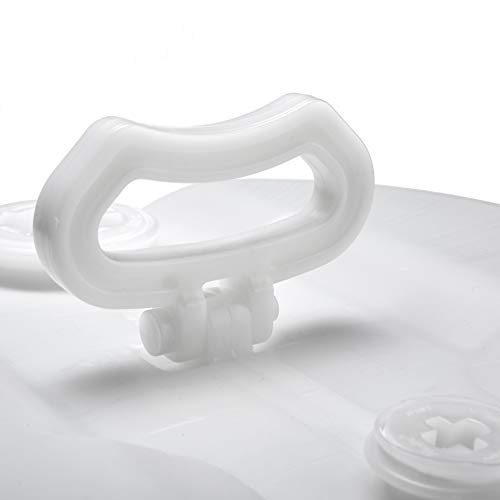 Hudson Exchange 15 Gallon Tight Head Drum with 2" & 3/4" Fittings, UN Rated, Food Grade BPA Free HDPE, Natural