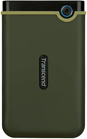 Transcend 4TB StoreJet 25M3 Rugged Portable HDD, One Touch Backup