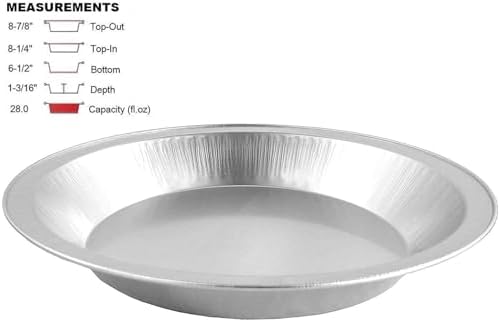 Handi-Foil 9" Smooth-Wall Aluminum Deep Pie Pan Plate Tin -Heavy Duty! (Pack of 100)
