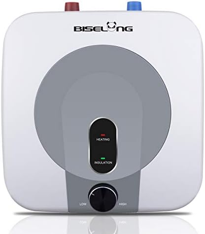 110V-120V 1440-1500W Small Under Sink Tank 2.5 Gallon Water Heater Hot Storage, Mini Instant Electric RV TR Trailer Kitchen Compact