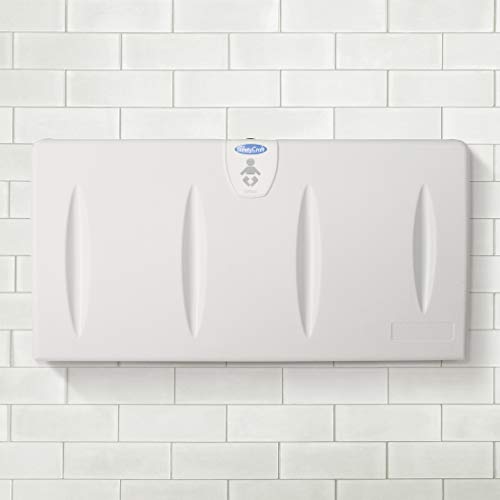 SafetyCraft Horizontal Wall-Mounted Baby Diaper Changing Station - Easy to Clean