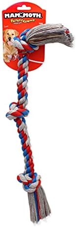 Mammoth Flossy Chews Color Rope Tug – Premium Cotton-Poly Tug Toy for Dogs – Interactive Dog Rope Toy – Tug Dog Chew Toy